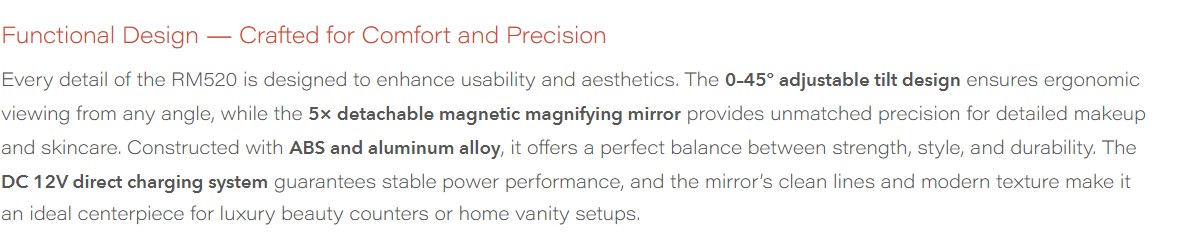 AI Smart Mirror Pro detail 13